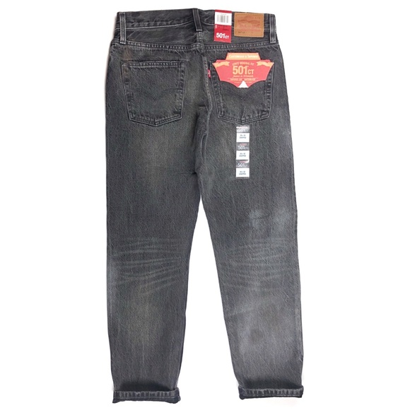 NWOT ATTACHED  Levi's 501CT Black Distressed Selvedge Jeans - Picture 2 of 8